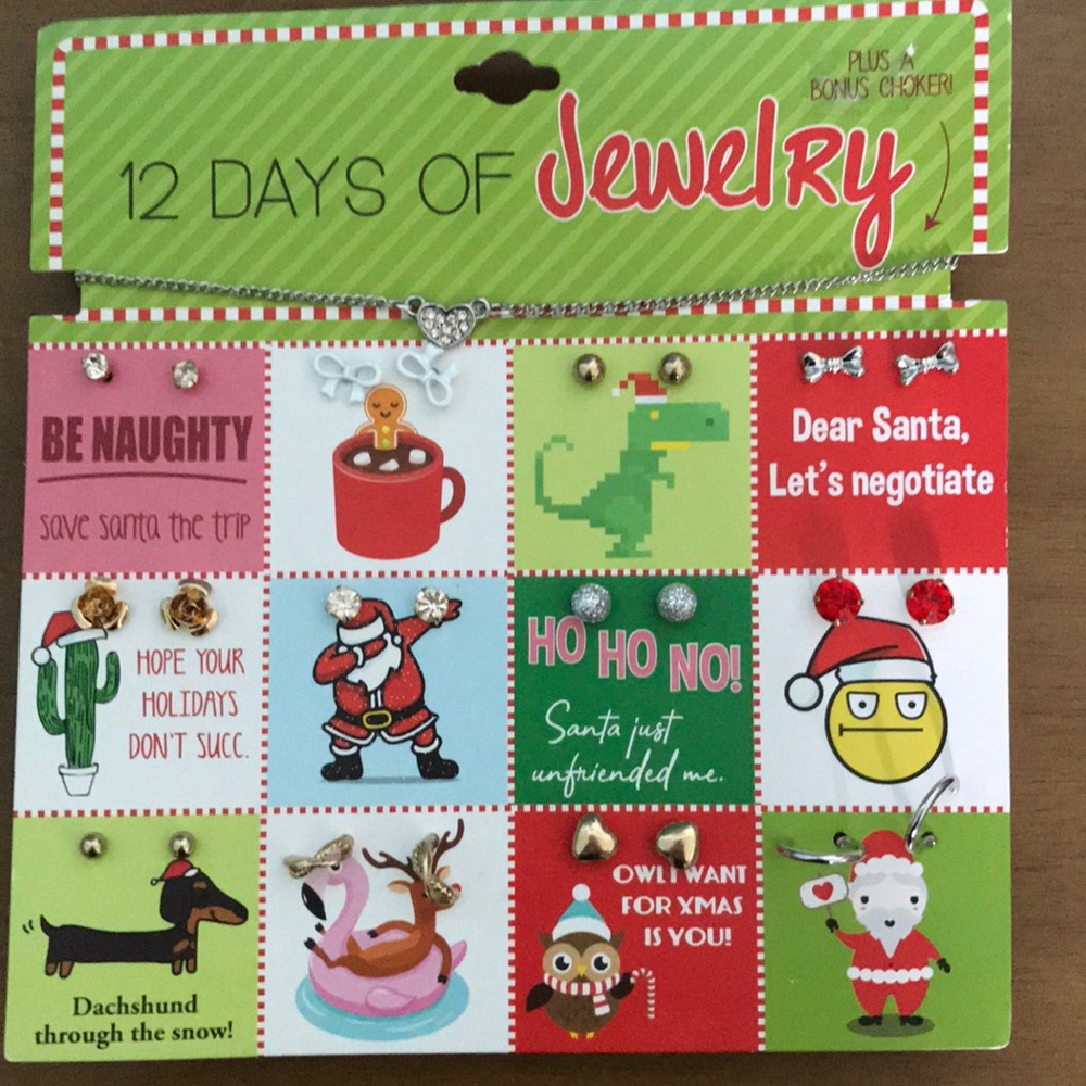 Christmas holiday jewelry set